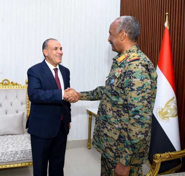 وزير الخارجية المصري يلتقي الفريق أول ركن عبد الفتاح البرهان رئيس مجلس السيادة السوداني الانتقالي
