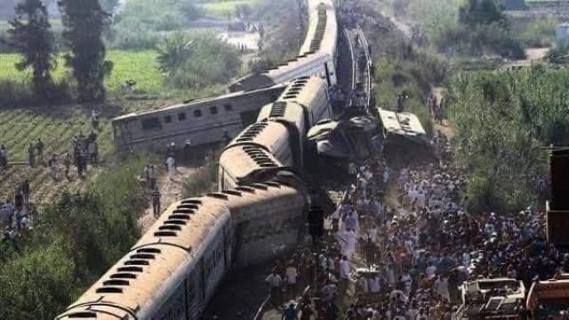 بيان  هيئة السكك الحديدية بخصوص حادث قطاري سوهاج