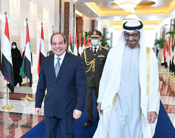 الرئيس عبد الفتاح السيسي  - سمو الشيخ محمد بن زايد
