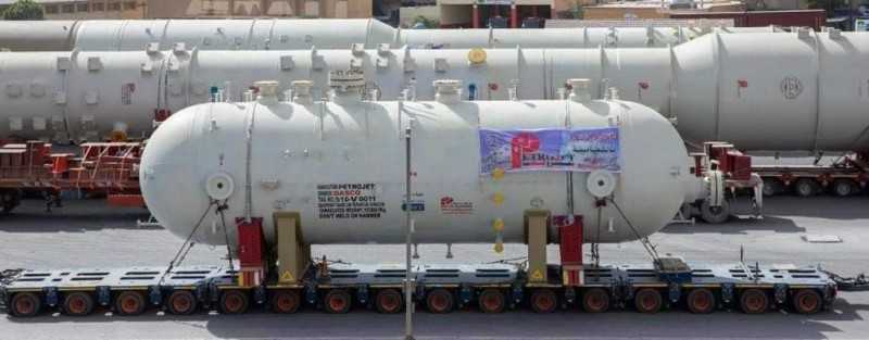 بتروجت المصرية تنتهي من تصنيع 3  أبراج لتقطير للغاز لصالح شركة جاسكو