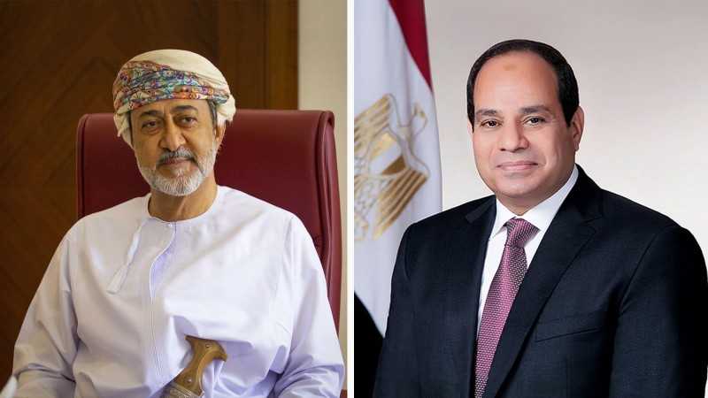 فخامة الرئيس السيسي يستقبل جلالة السلطان هيثم بن طارق سلطان عمان اليوم