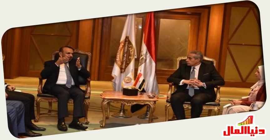 وزير القوى العاملة حسن شحاتة - نظيره العراقي احمد الأسدي