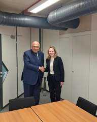 وزير الخارجية سامح شكري يلتقي المديرة الجديدة لمنظمة الهجرة الدولية في جنيف