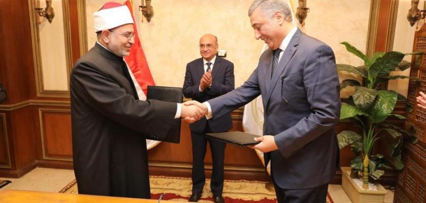 «المستشار عمر مروان » يشهد توقيع بروتوكول تعاون بين وزارة العدل وجامعة الأزهر