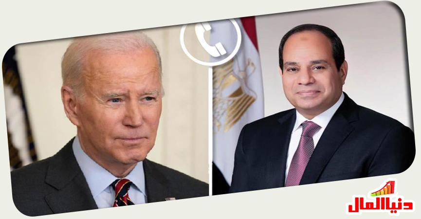 فخامة الرئيس المصري عبد الفتاح السيسي - جو بايدن 