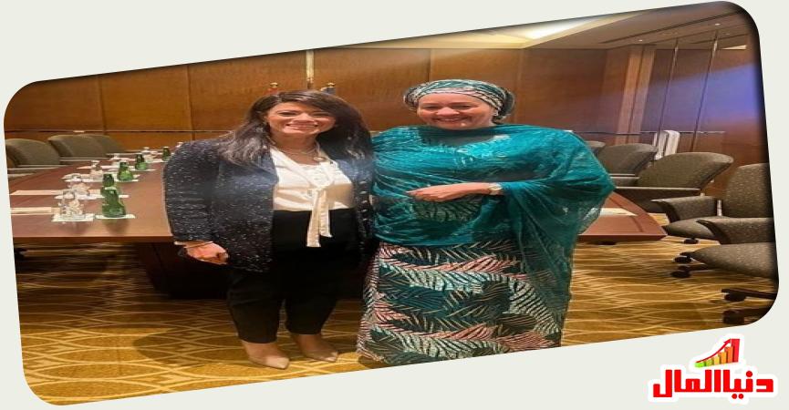 وزيرة التعاون الدولي المصرية - نائب الأمين العام للأمم المتحدة