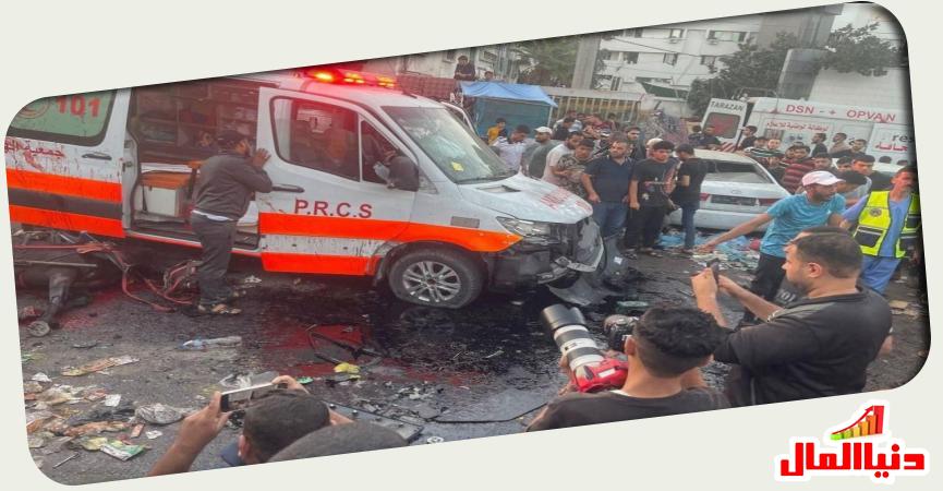 وقائع استهداف المستشفيات والاسعاف في غزة 