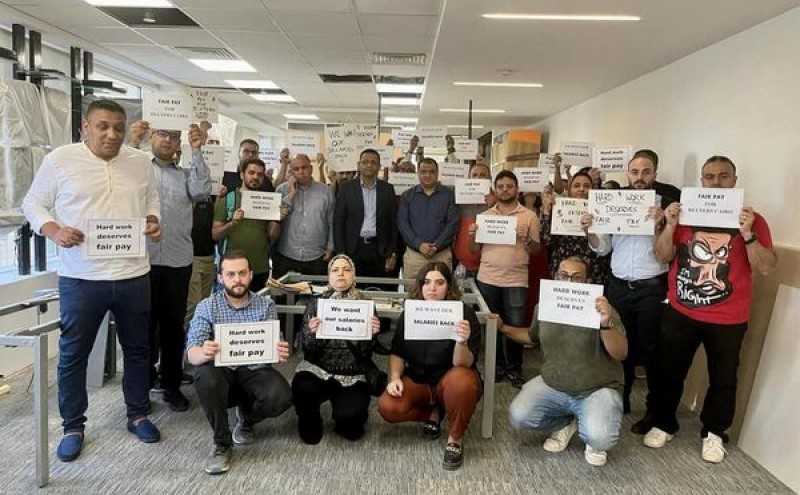 نقيب الصحفيين يشارك في وقفة احتجاجية لصحفيي رويترز