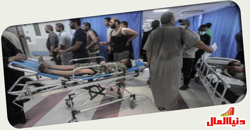 جرحى العدوان الإسرائيلي البربري  على غزة 