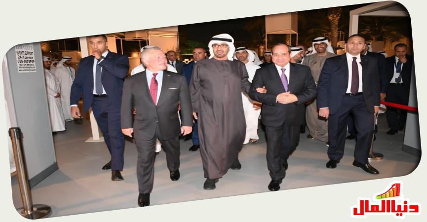 فخامة الرئيس السيسي -جلالة الملك عبدالله -  الشيخ محمد بن زايد