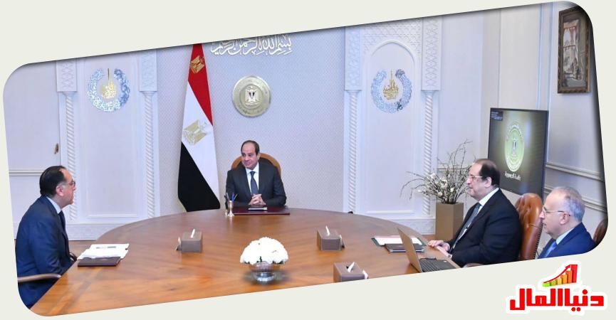 الرئيس السيسي خلال الاجتماع 