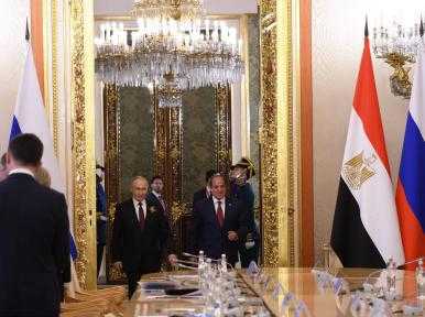 السيسي يلتقي بوتين في موسكو على  هامش احتفالات روسيا بعيد النصر