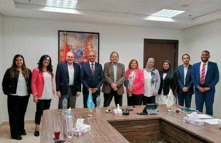 نائب وزير الإسكان يستقبل بعثة البنك الدولي لمتابعة ”المرحلة الثانية من برنامج خدمات الصرف الصحي بالمناطق الريفية