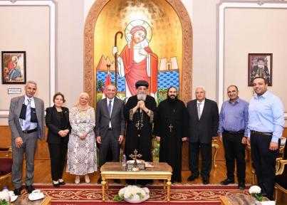 رئيس البنك الزراعي المصري يلتقي قداسة البابا تواضروس الثاني   لتعزيز التعاون والتوسع في تمويل مشروعات الأديرة