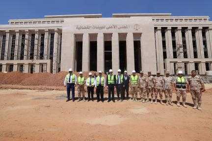 وزير العدل يتفقد مشروع مدينة العدالة بالعاصمة الإدارية الجديدة