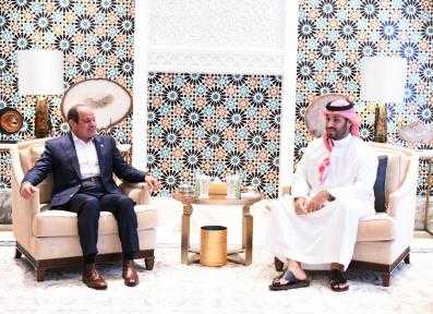 فخامة الرئيس السيسي يلتقي اليوم بالأمير محمد بن سلمان ول يعهد المملكة العربية السعودية