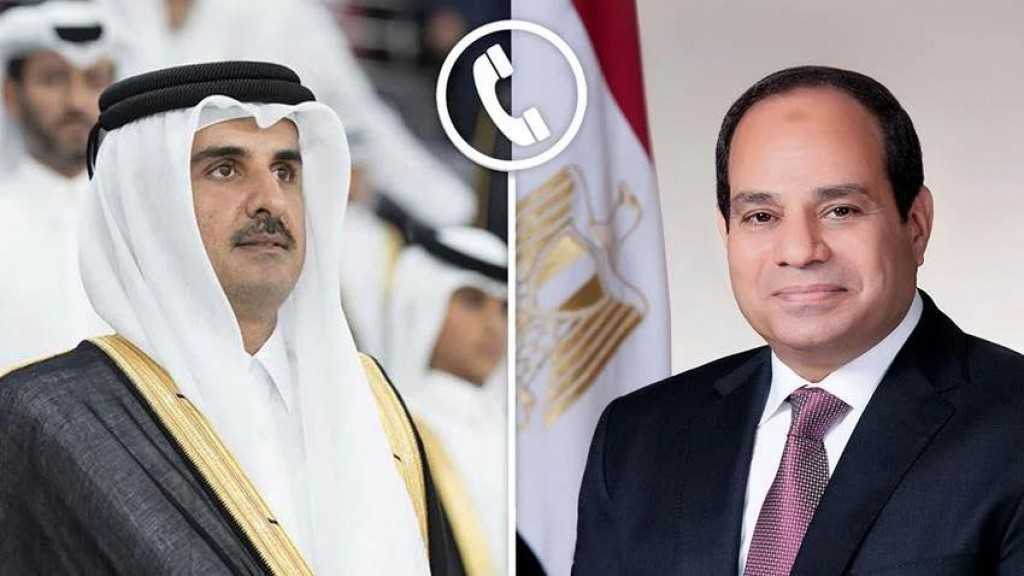الرئيس السيسي يجري اتصالًا هاتفيًا بسمو الأمير تميم بن حمد آل ثاني، أمير دولة قطر