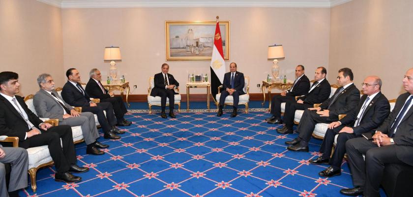 فخامة الرئيس السيسي يلتقي الرئيس الباكستاني في الدوحة