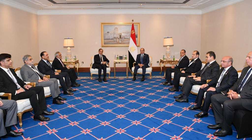 فخامة الرئيس السيسي يلتقي الرئيس الباكستاني في الدوحة