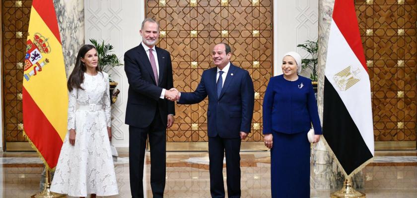 فخامة الرئيس السيسي يستقبل جلالة الملك فيليبي السادس ملك إسبانيا و الملكة ليتيزيا