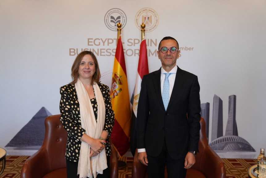 وزير الاستثماروالتجارة الخارجية يلتقي وزيرة التجارة الإسبانية لبحث تعزيز الشراكة الاقتصادية وتيسير حركة التجارة