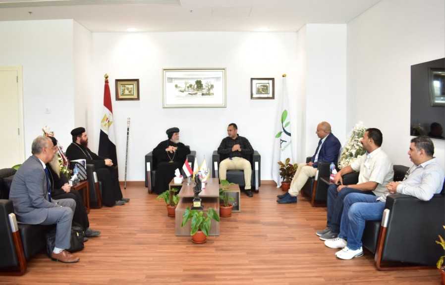 رئيس جهاز العلمين الجديدة يستقبل وفد الكنيسة لتقديم التهنئة.. ورئيس الجهاز يعلن: قريبا.. إقامة الصلوات بكنيسة العلمين بشكل دائم