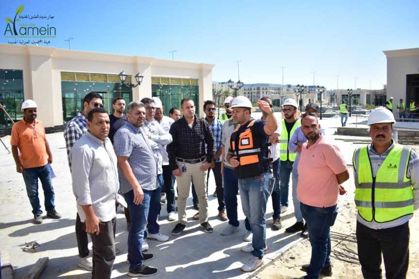 ”رئيس جهاز مدينة العلمين الجديدة يتفقد المدينة التراثية”