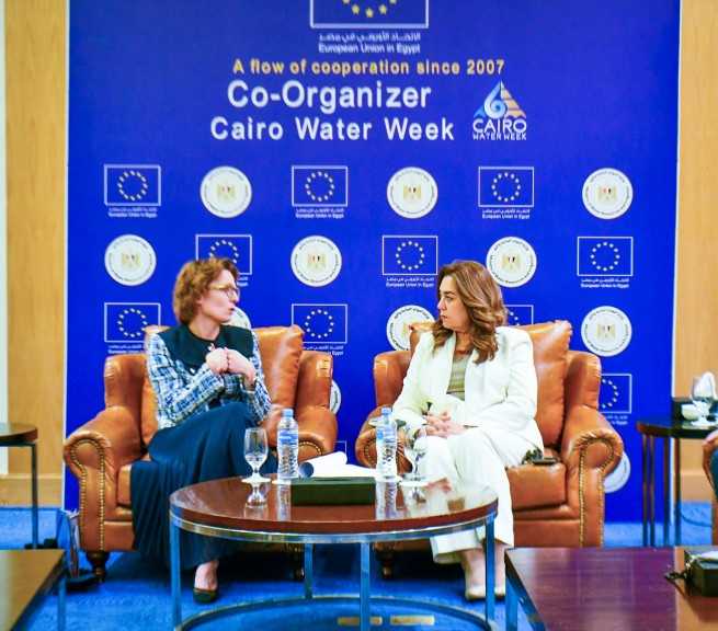وزيرة التنمية المحلية و البيئة تبحث مع مفوضة البيئة بالاتحاد الأوروبي التعاون في مجال الاقتصاد الدائري ومواجهة التلوث البلاستيكي