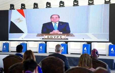 الرئيس السيسي يفتتح ” بكلمة مسجلة ”  أعمال النسخة الخامسة من منتدى أسوان للسلام والتنمية المستدامين