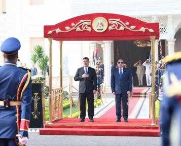 فخامة الرئيس السيسي يستقبل صادير جاباروف رئيس الجمهورية القرغيزية