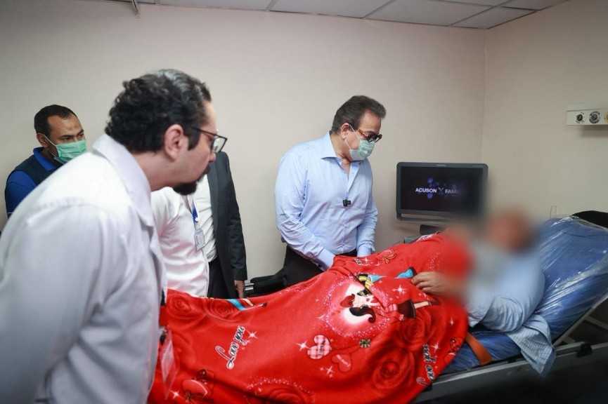 وزير الصحة يفتتح تطوير قسم الاستقبال والطوارئ بمعهد القلب القومي