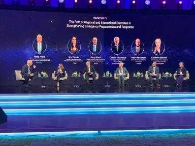 هاني خضر يشدد على أهمية التعاون الدولي والإقليمي... هاني خضر يشدد على أهمية التعاون الدولي والإقليمي في مجال الاستعداد والمجابهة للطوارئ النووية والإشعاعية