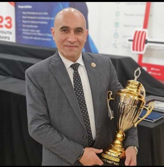 كابتن جودة عبد الصادق يهنئ الكابتن محمد عبد المقصود لانتخابه« نائب رئيس الاتحاد العربي لرفع الأثقال»