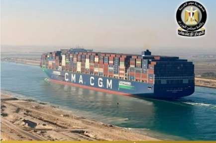 عودة سفن الحاويات التابعة للخطوط الملاحية الكبرى للعبور من قناة السويس