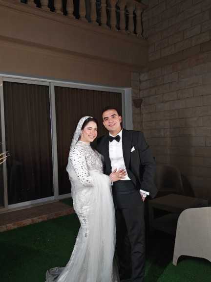 تهنئة للعروسين إيمان وشهاب بالزفاف السعيد