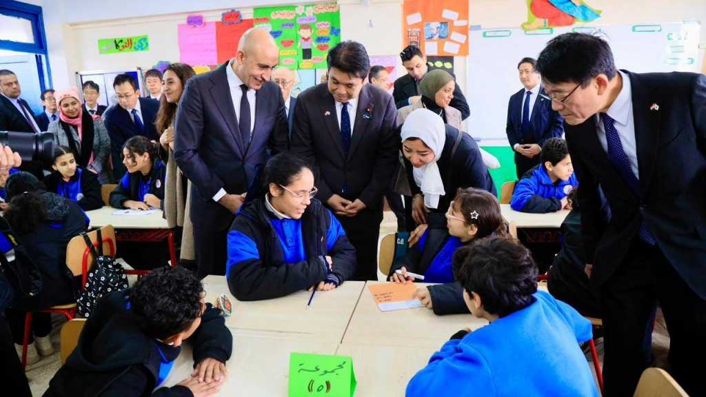 وزير التربية والتعليم يصطحب نظيره الياباني في زيارة تفقدية للمدرسة المصرية اليابانية بالقاهرة الجديدة