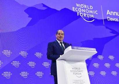 نص كلمة الرئيس عبد الفتاح السيسي في منتدى « دافوس »