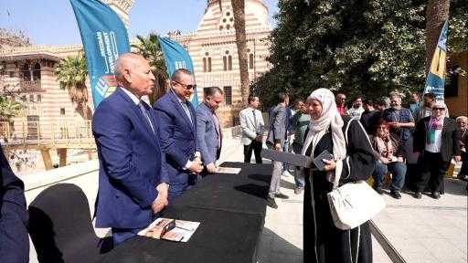 إعادة تسليم وتسكين الأسر منطقة ”درب اللبانة” بالقاهرة التاريخية بعد انتهاء أعمال الترميم