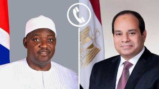 الرئيس عبد الفتاح السيسي يتلقى اتصالًا هاتفيًا من... الرئيس عبد الفتاح السيسي يتلقى اتصالًا هاتفيًا من الرئيس آداما بارو رئيس جمهورية جامبيا