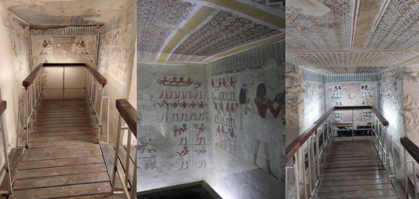 السياحة والأثار : ترميم وتطوير ثلاث مقابر أثرية بجبانة الخوخة بالبر الغربي في الأقصر