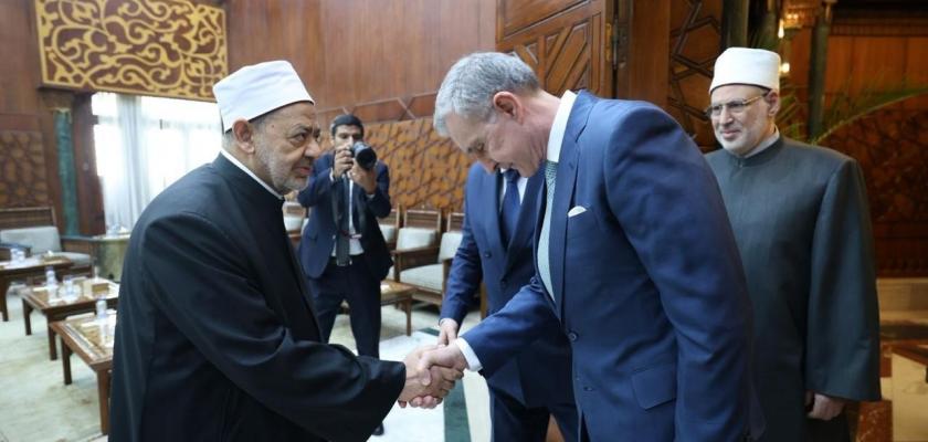 فضيلة الإمام الأكبري شيخ الأزهر يستقبل الأمير الروماني رادو