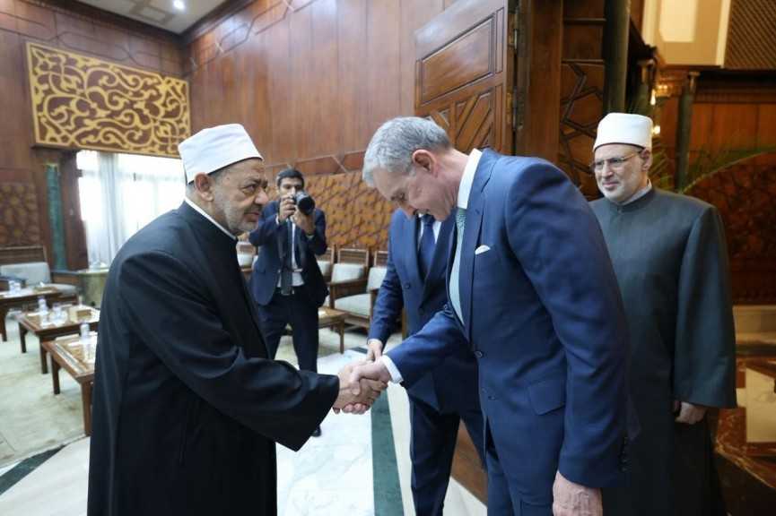 فضيلة الإمام الأكبري شيخ الأزهر يستقبل الأمير الروماني رادو