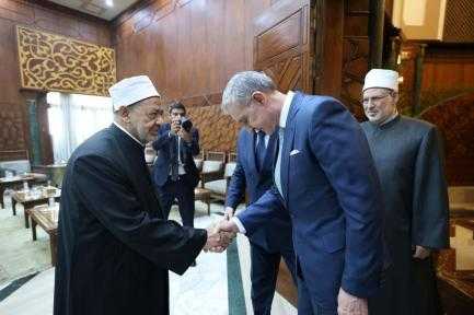 فضيلة الإمام الأكبري شيخ الأزهر يستقبل الأمير الروماني رادو