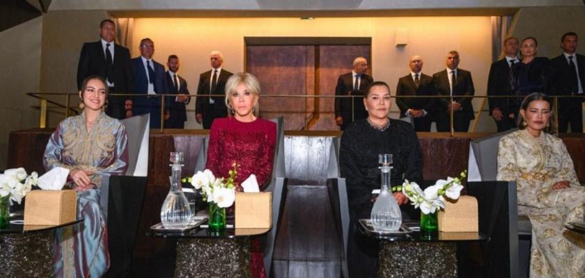 أميرات المملكة المغربية وعقيلة الرئيس الفرنسي يشهدن العرض الافتتاحي للمسرح الملكي في الرباط