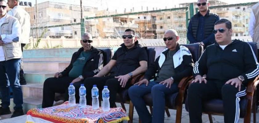 وزير الشباب والرياضة ومحافظ شمال سيناء يتفقدان مركز شباب العريش