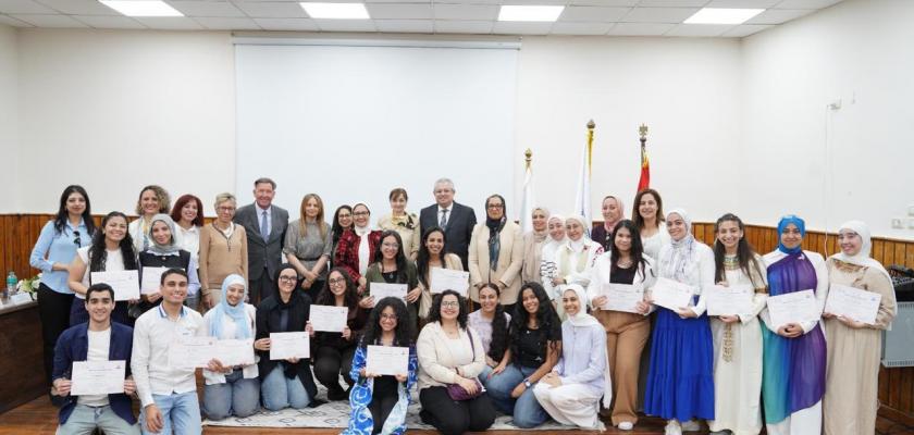 انطلاق فعاليات مسابقة الإلقاء والخطابة باللغة الفرنسية بكلية الآداب جامعةعين شمس