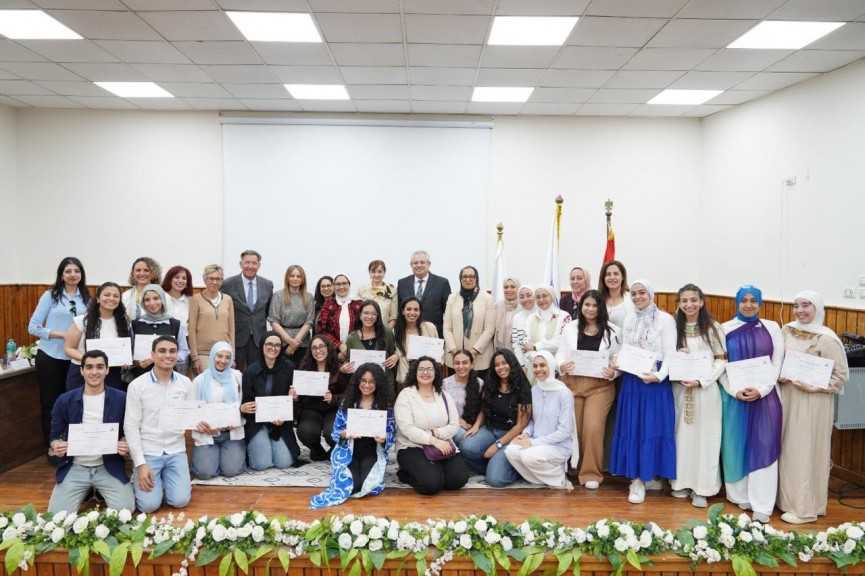 انطلاق فعاليات مسابقة الإلقاء والخطابة باللغة الفرنسية بكلية الآداب جامعةعين شمس