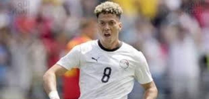 عاشو يحرز هدف مصر الأول في مرمى بلجيكا