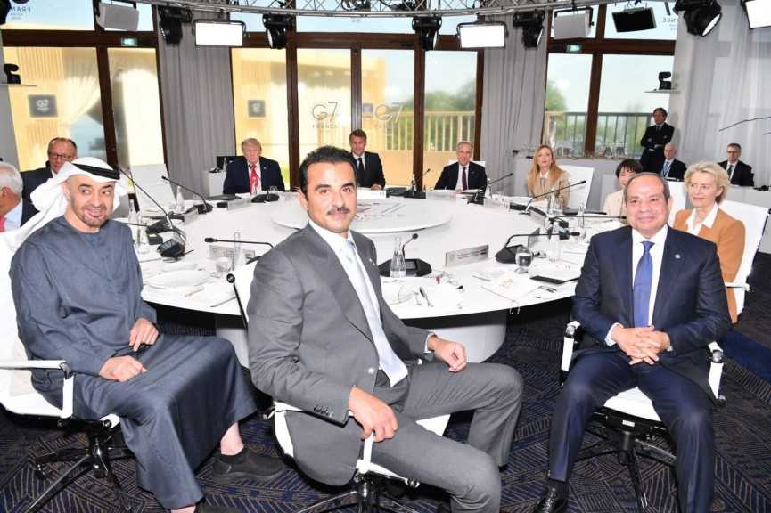 فخامة الرئيس السيسي يشارك في جلسة «الخروج من الأزمات وضمان الاستقرار في الشرق الأوسط» في أعمال قمة لـ7