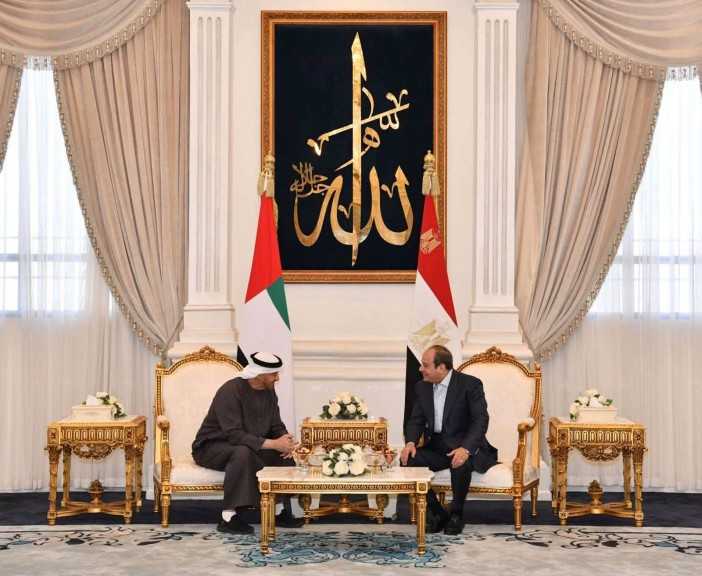 فخامة الرئيس السيسي يتستقبل سمو الشيخ محمد بن زايد آل نهيان